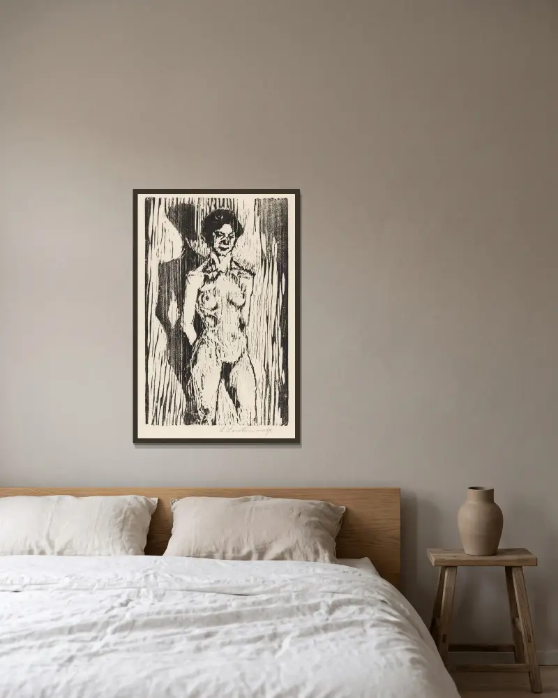 Akt von Ludvig Karsten gerahmt an einer Wand
