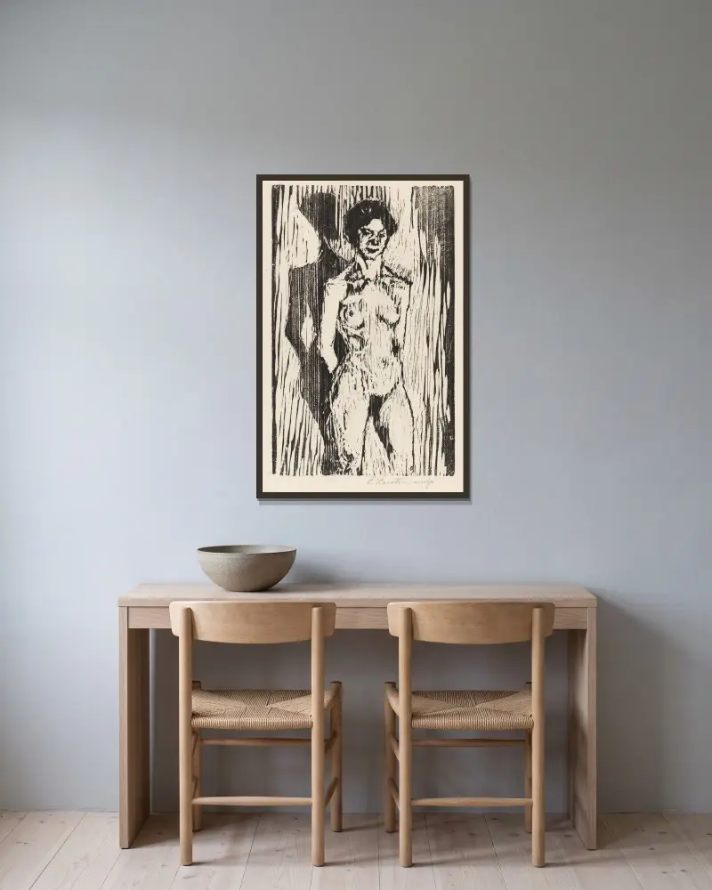 Akt von Ludvig Karsten gerahmt an einer Wand