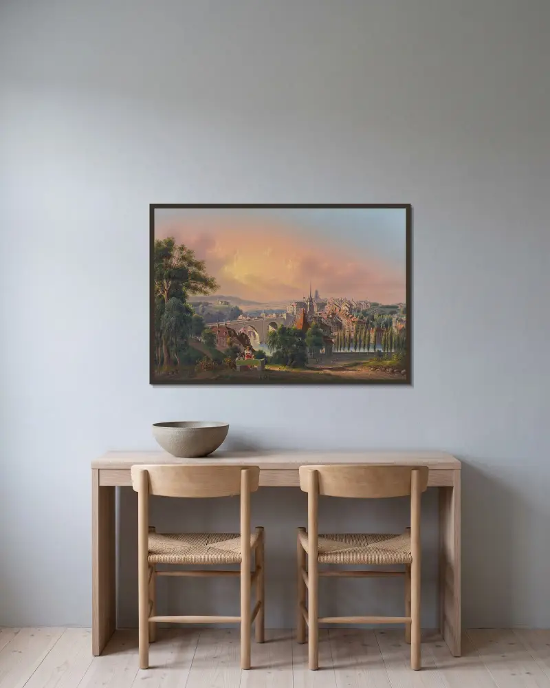 Berne av Johann Ludwig Bleuler inramad på en vägg