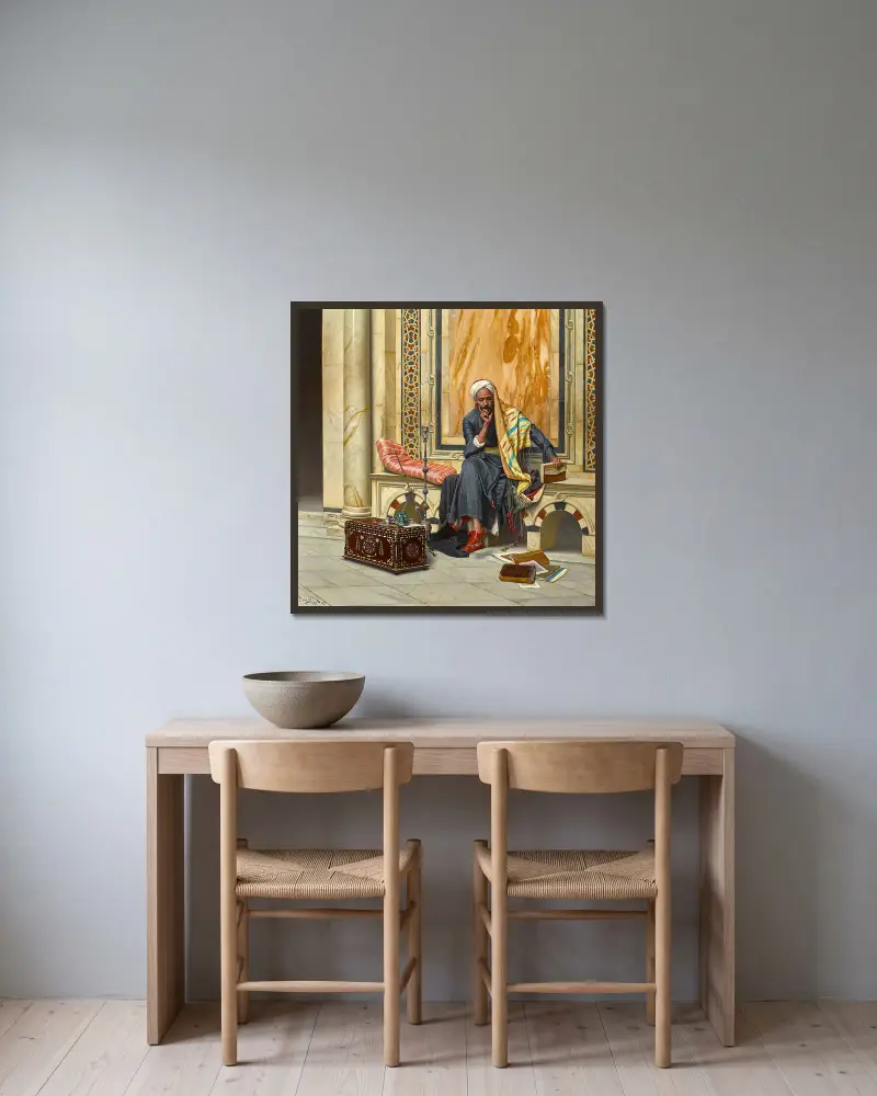 Písař, Ludwig Deutsch v rámu na stěně