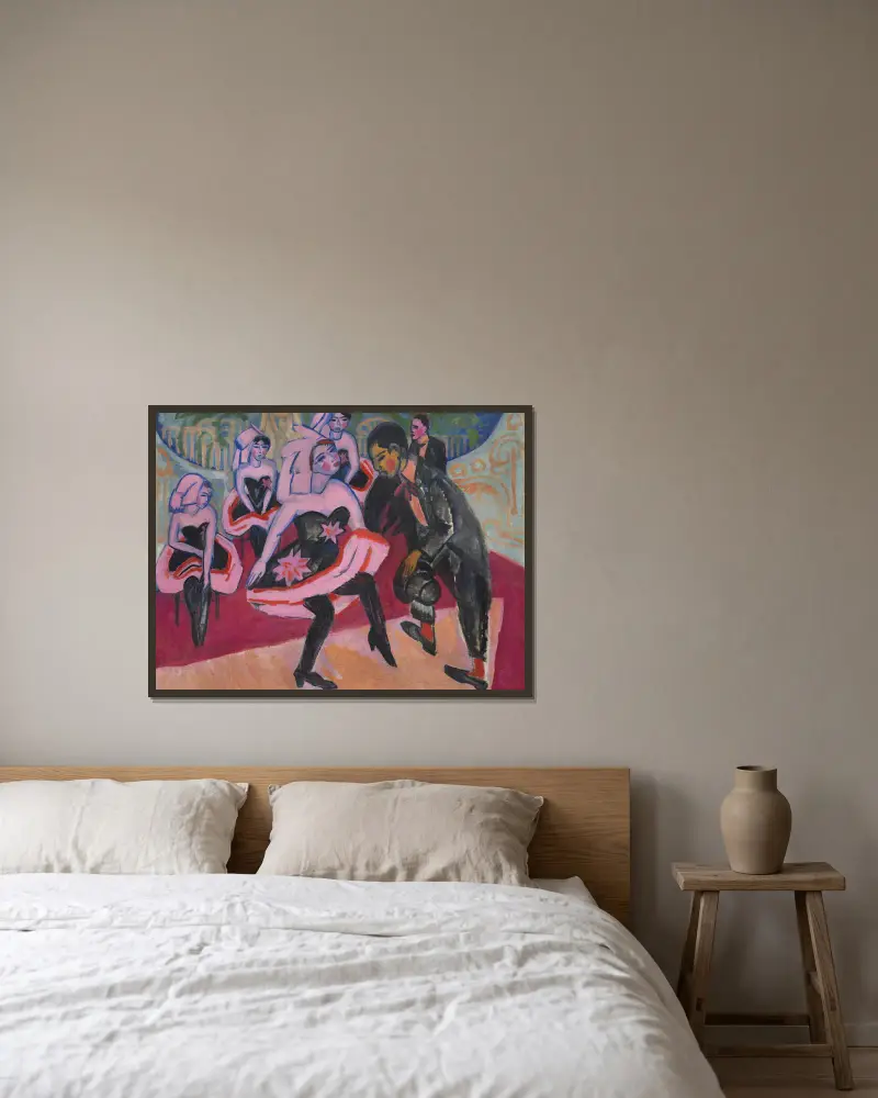 Taniec w varieté, Ernst Ludwig Kirchner w ramie na ścianie