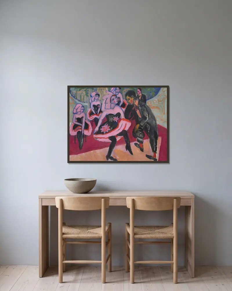 Taniec w varieté, Ernst Ludwig Kirchner w ramie na ścianie