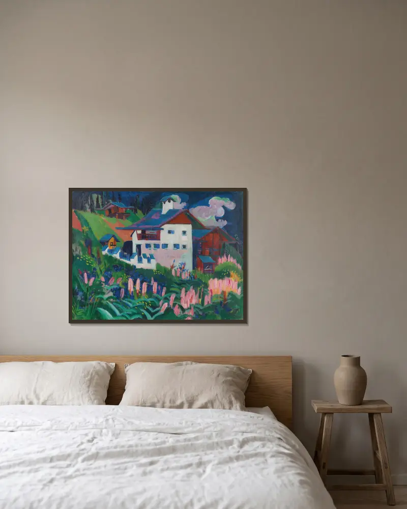Náš dům, Ernst Ludwig Kirchner v rámu na stěně
