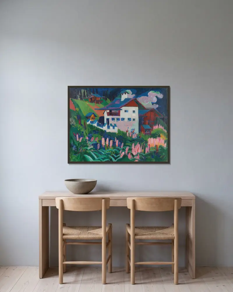 Náš dům, Ernst Ludwig Kirchner v rámu na stěně
