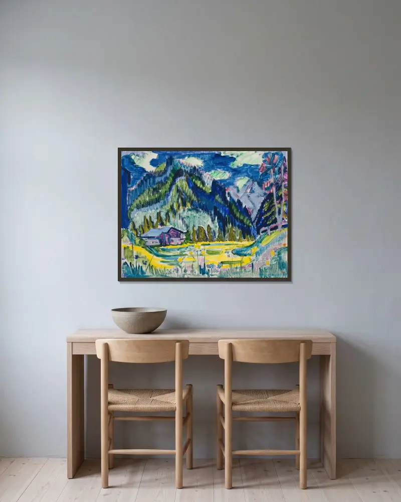 Divoká země, Ernst Ludwig Kirchner v rámu na stěně