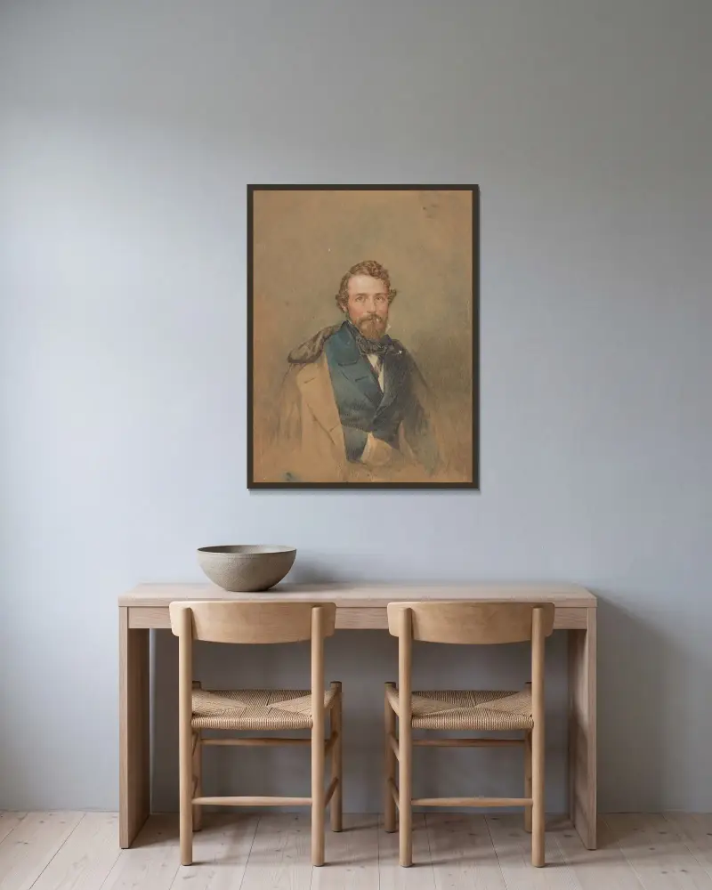 W.B. McMurtrie USStr Active. av James Madison Alden inramad på en vägg