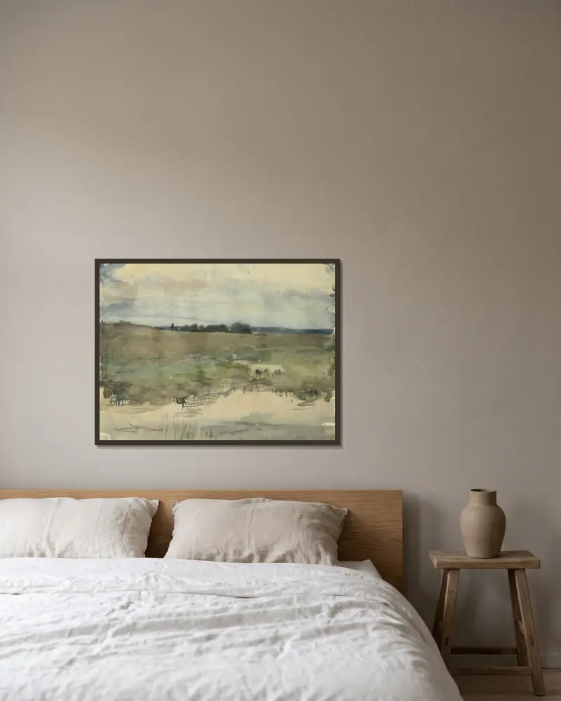Krajina, 1890 – Nr. 2, Magnus Enckell v rámu na stěně