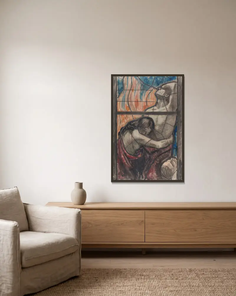 Očistec, Magnus Enckell v rámu na stěně
