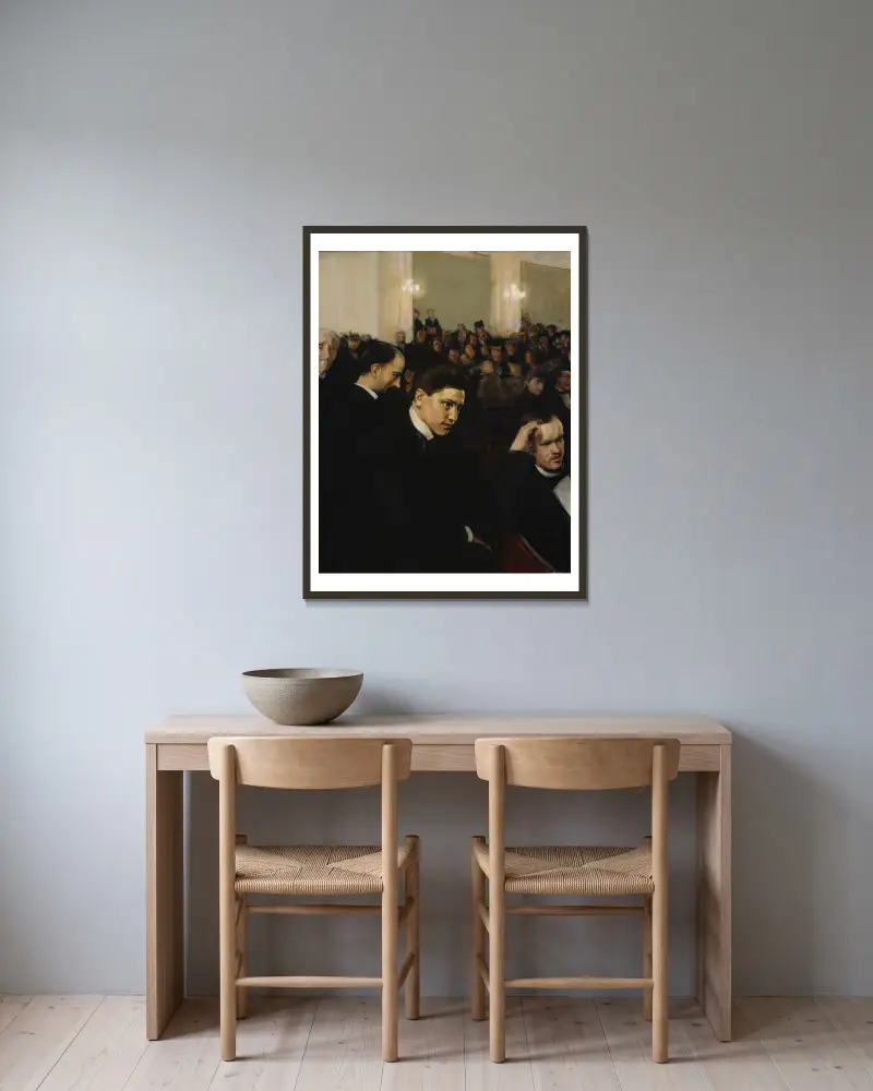 Koncert, Magnus Enckell v rámu na stěně