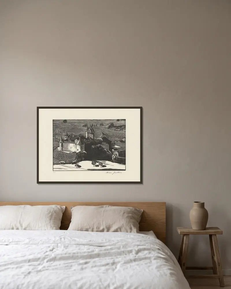 Aigle von Marc Gonthier gerahmt an einer Wand