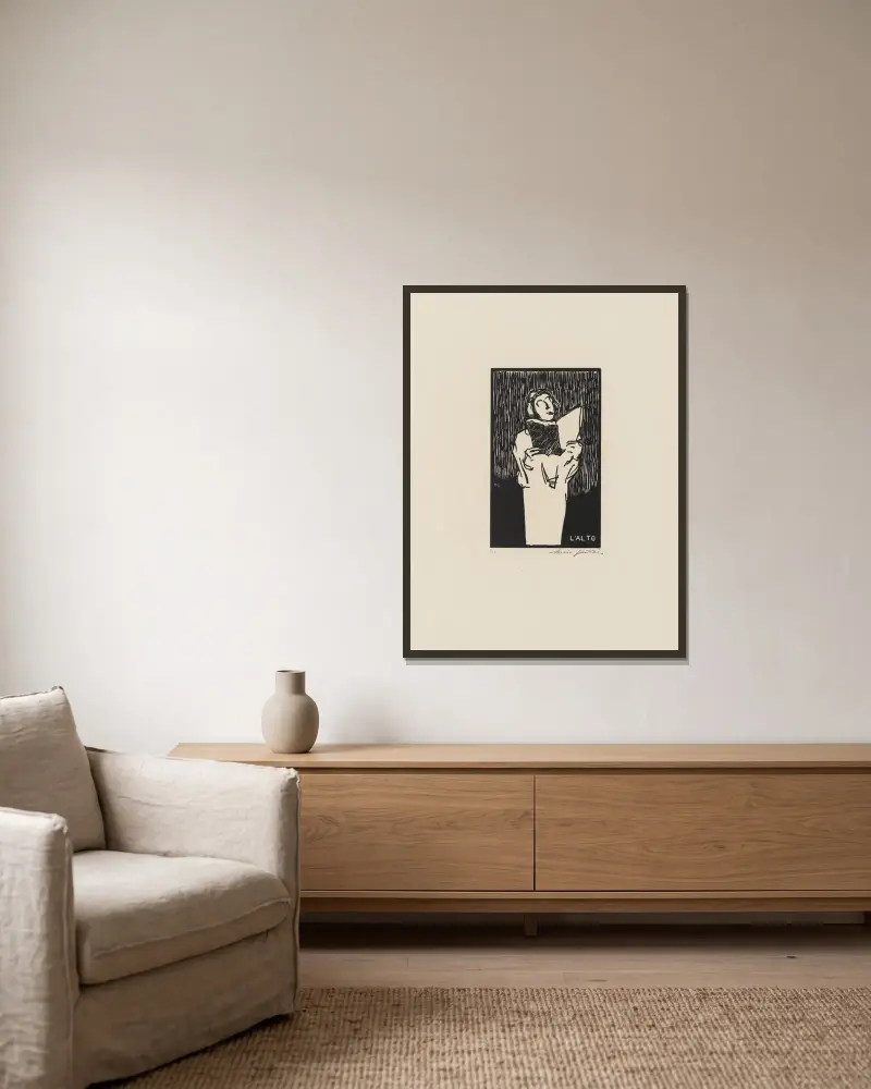 Alto von Marc Gonthier gerahmt an einer Wand