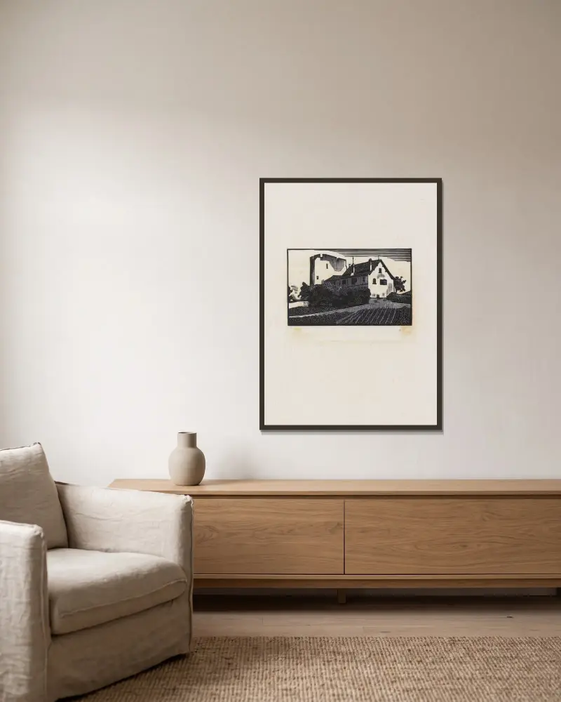 Bertholo von Marc Gonthier gerahmt an einer Wand