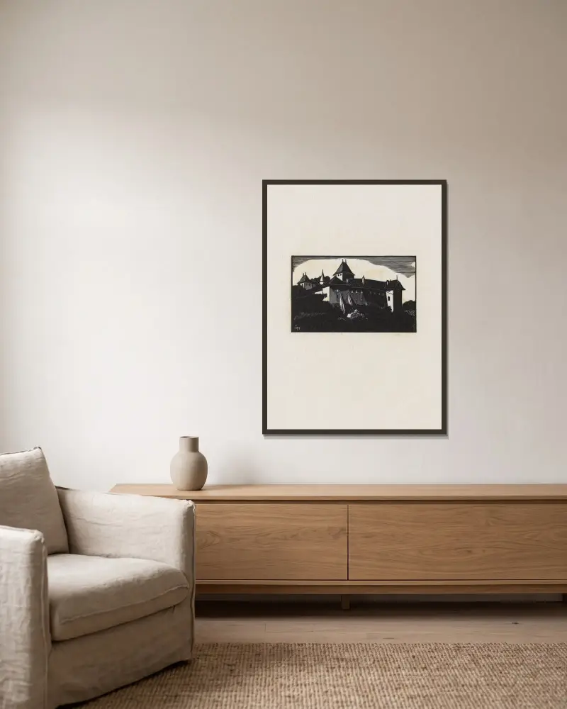 Blonay von Marc Gonthier gerahmt an einer Wand
