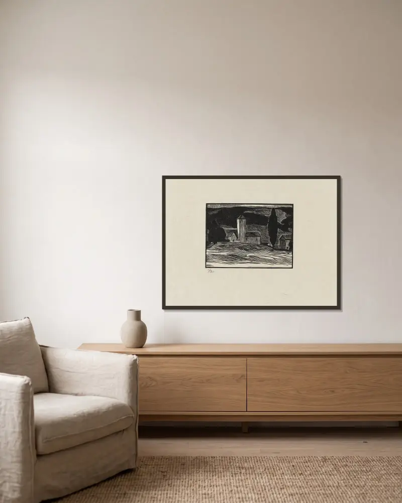 Bougy von Marc Gonthier gerahmt an einer Wand
