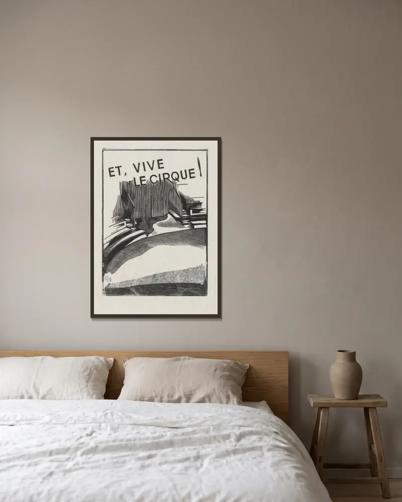 Et vive, le cirque! von Marc Gonthier gerahmt an einer Wand