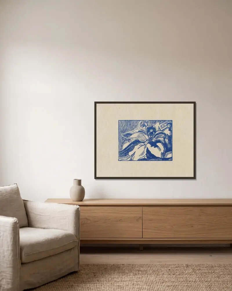 Gloxinia von Marc Gonthier gerahmt an einer Wand