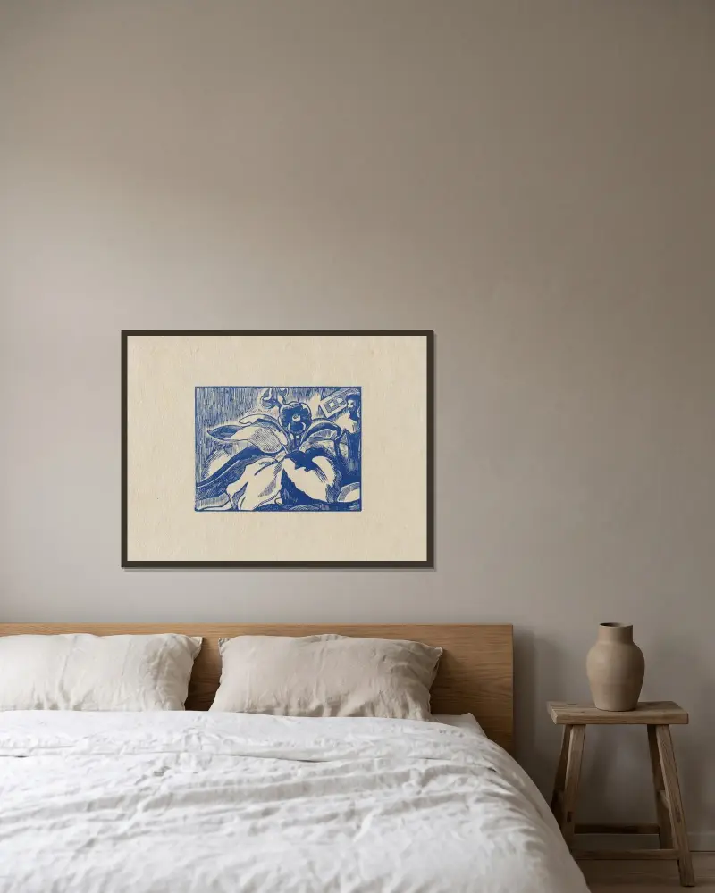 Gloxinia von Marc Gonthier gerahmt an einer Wand
