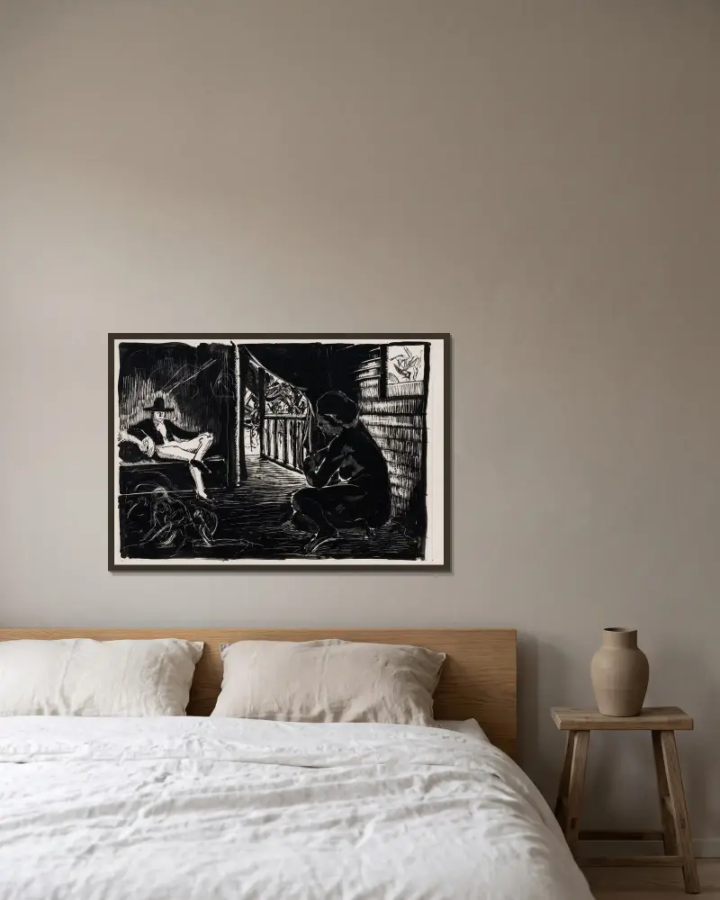 Le colon von Marc Gonthier gerahmt an einer Wand