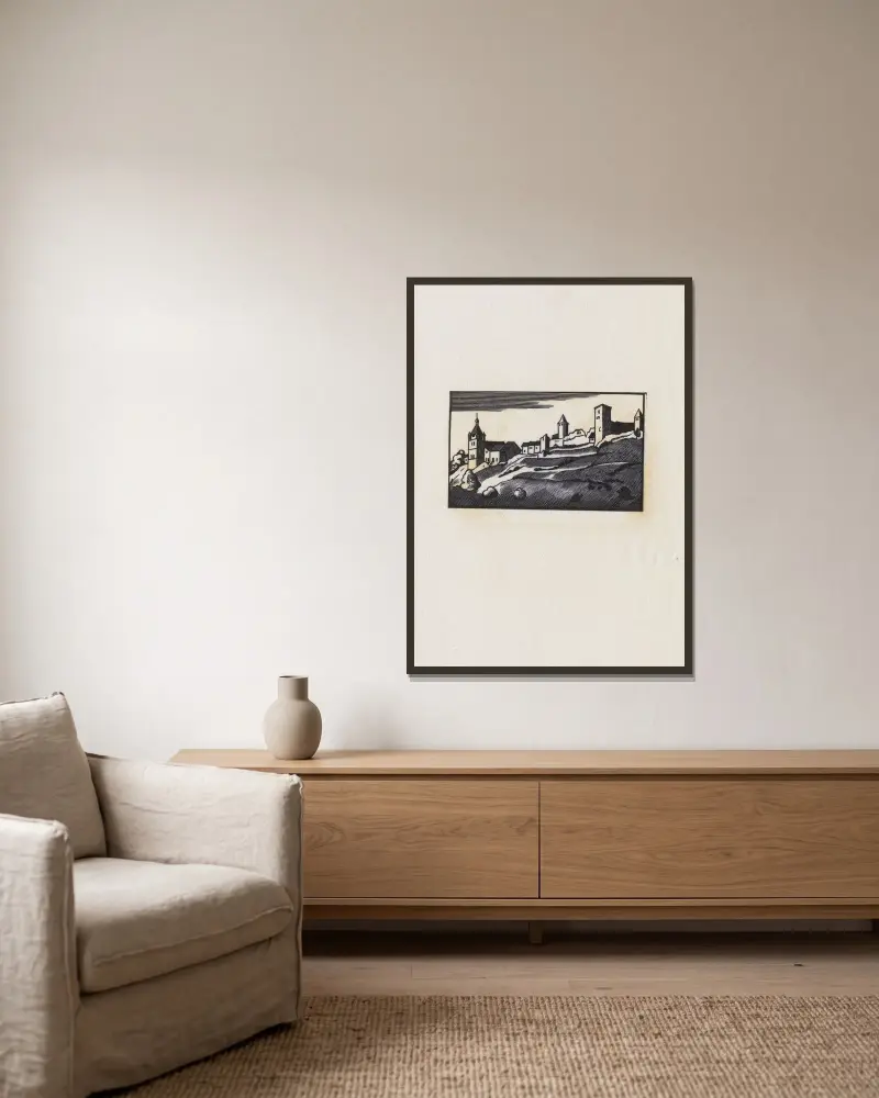 Orbe von Marc Gonthier gerahmt an einer Wand