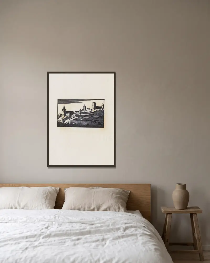 Orbe von Marc Gonthier gerahmt an einer Wand
