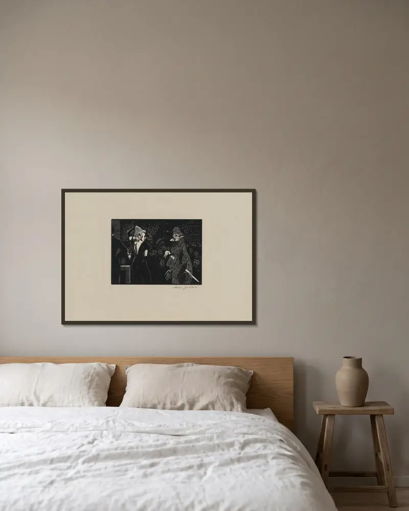 Parade (bec de cane) von Marc Gonthier gerahmt an einer Wand