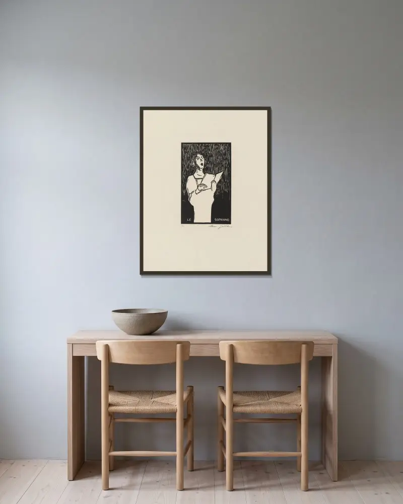 Soprano von Marc Gonthier gerahmt an einer Wand