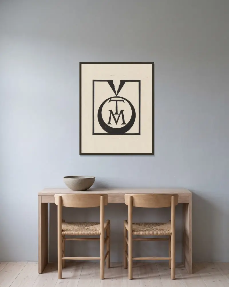 Tailles et Morsures av Marc Gonthier inramad på en vägg