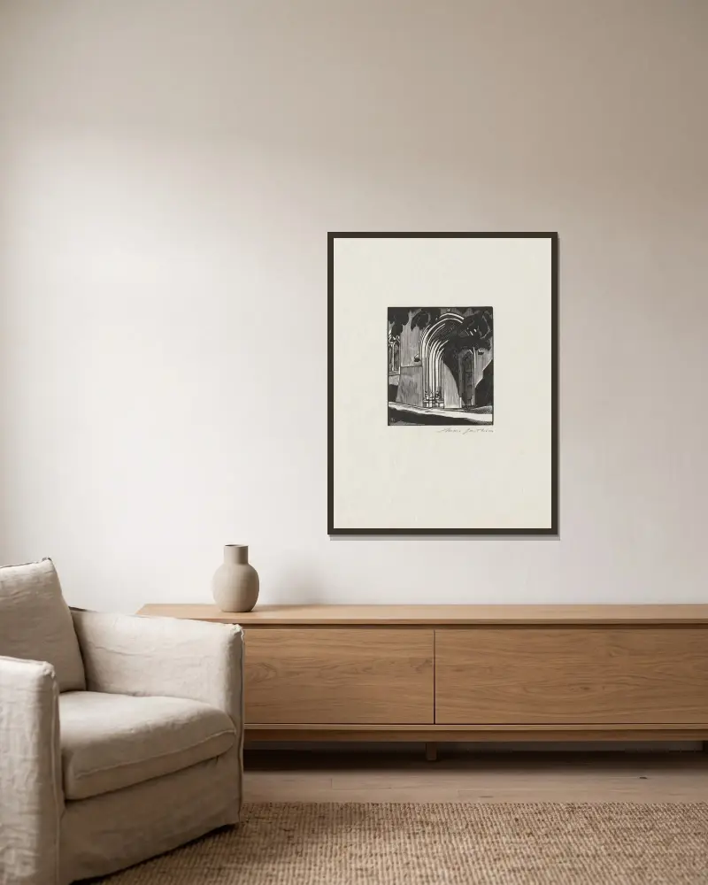 Vevey, St.-Martin von Marc Gonthier gerahmt an einer Wand