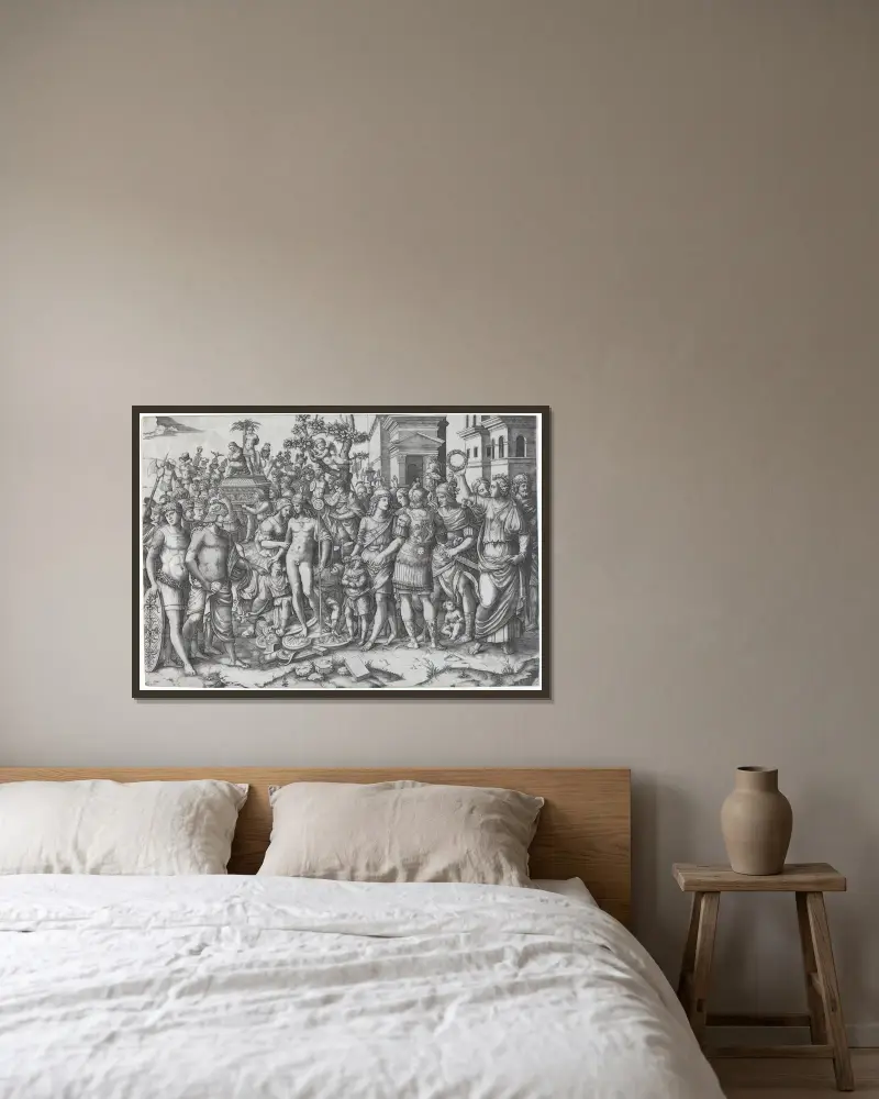 Triumf, Marcantonio Raimondi v rámu na stěně