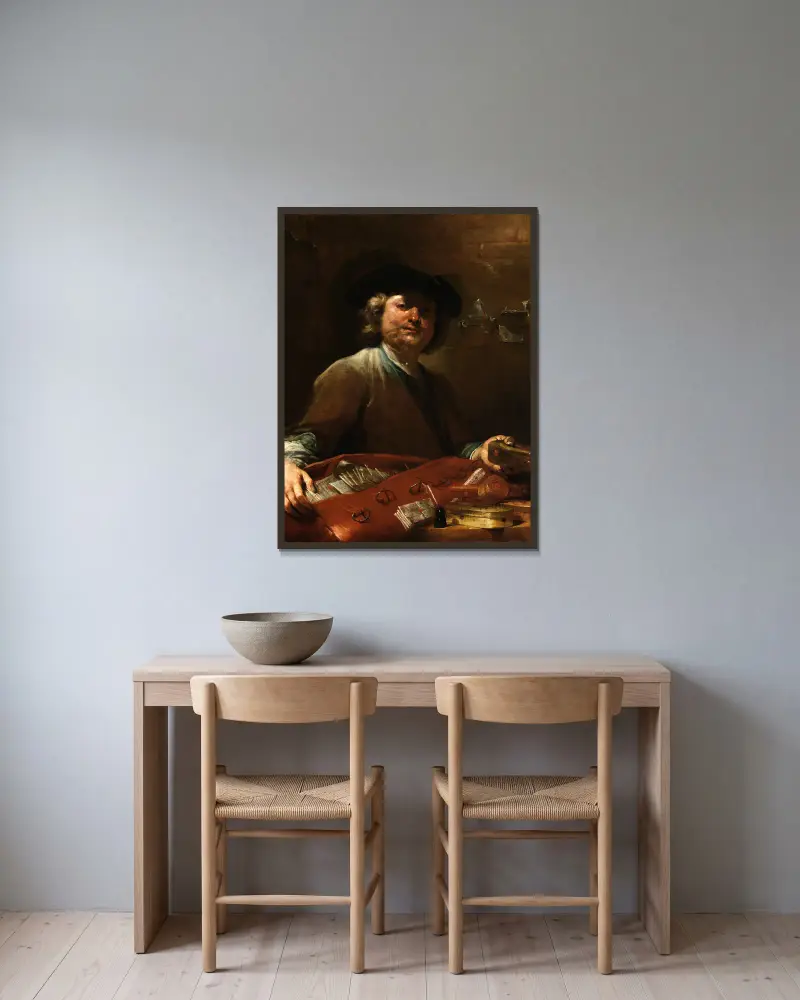 Listonosz, Giuseppe Maria Crespi w ramie na ścianie