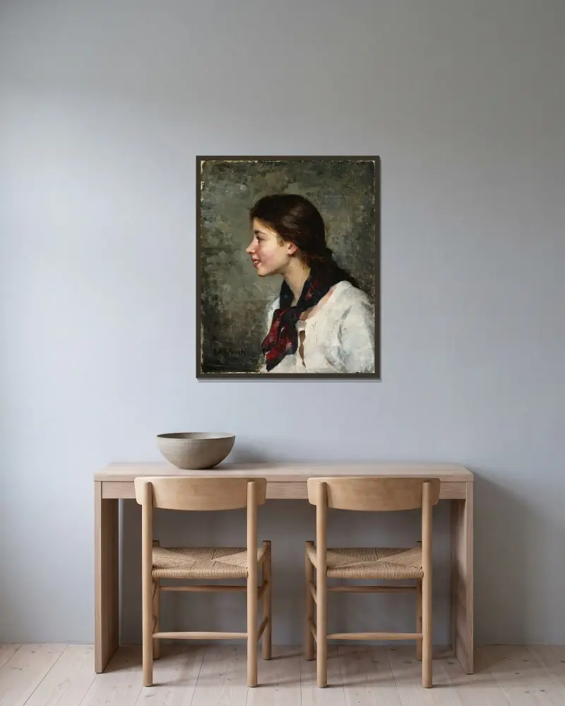 Elsa av Maria Wiik inramad på en vägg