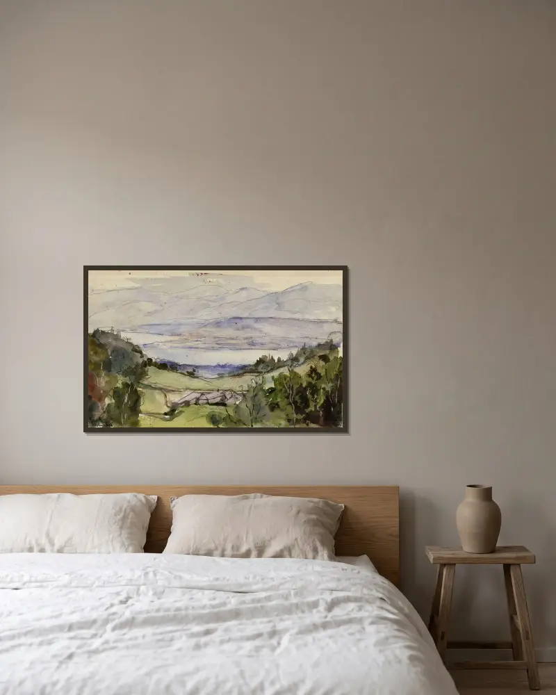 Divonne von Marie Bracquemond gerahmt an einer Wand
