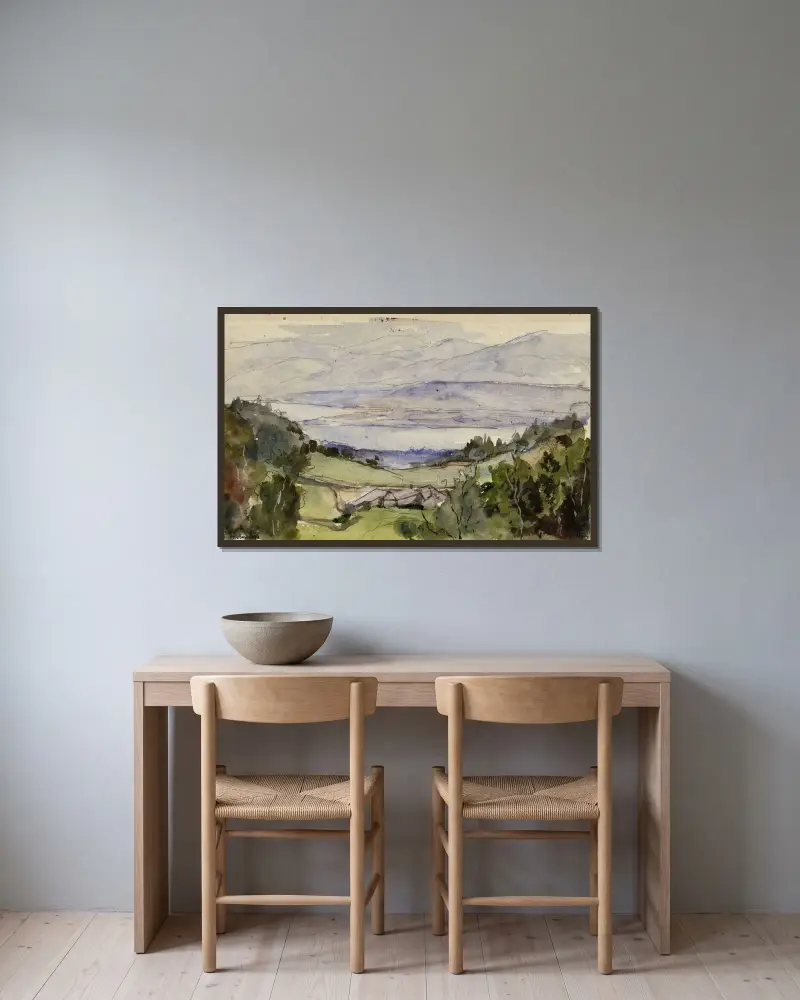 Divonne von Marie Bracquemond gerahmt an einer Wand