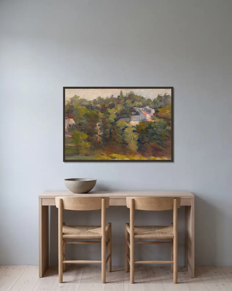 Small view of Sèvres av Marie Bracquemond inramad på en vägg