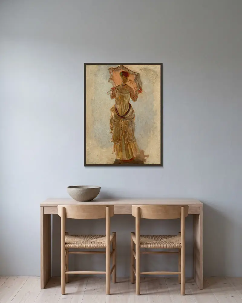 Studium do „Les Trois Grâces”, Marie Bracquemond w ramie na ścianie