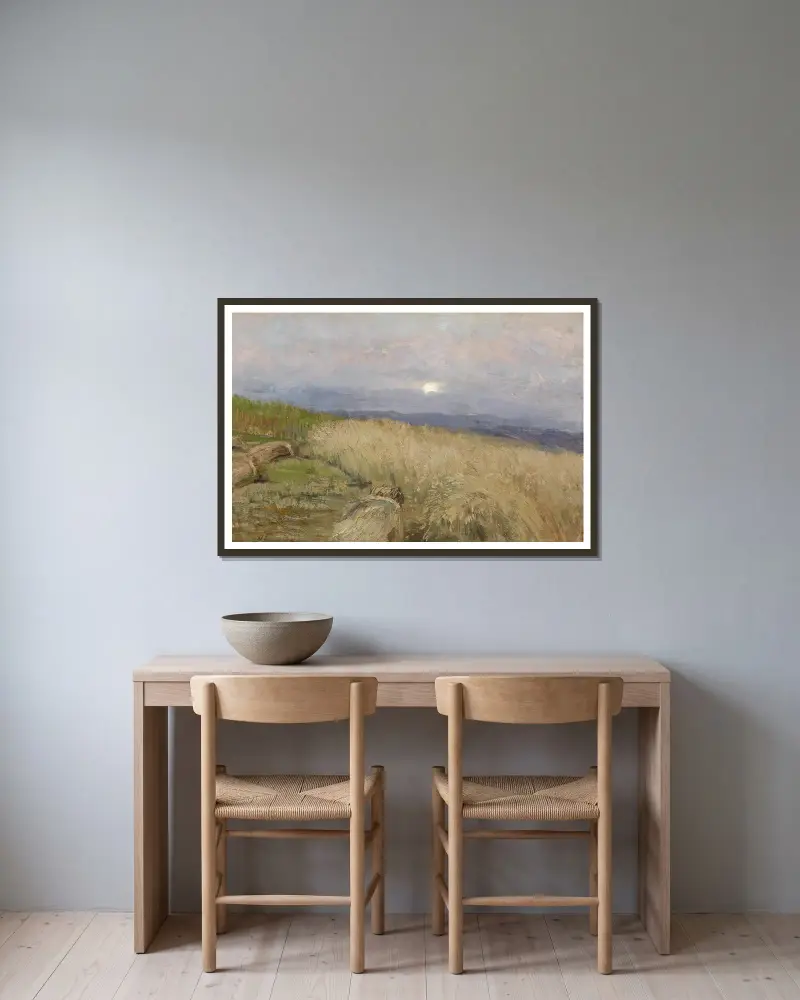 Abend von Marie Egner gerahmt an einer Wand