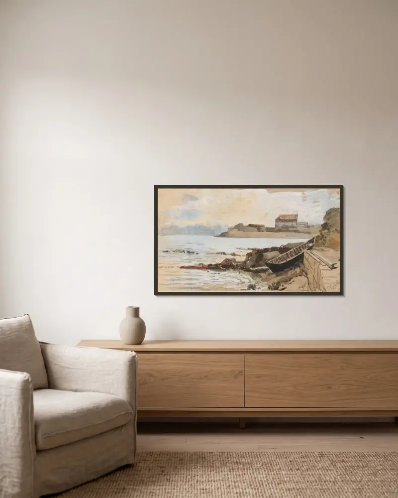 Arbe – Nr. 1 von Marie Egner gerahmt an einer Wand