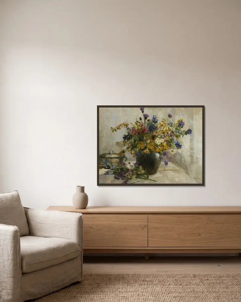 Aus den Alpen von Marie Egner gerahmt an einer Wand