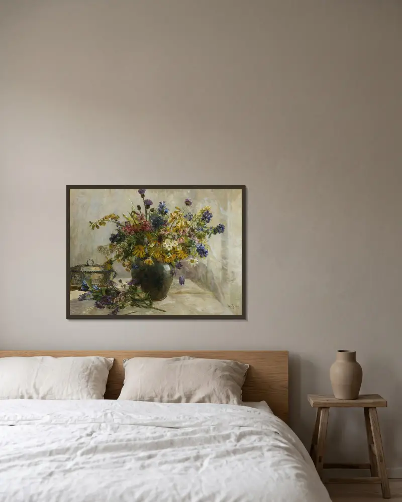Aus den Alpen von Marie Egner gerahmt an einer Wand