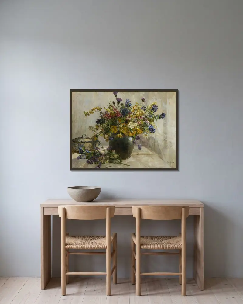 Aus den Alpen von Marie Egner gerahmt an einer Wand
