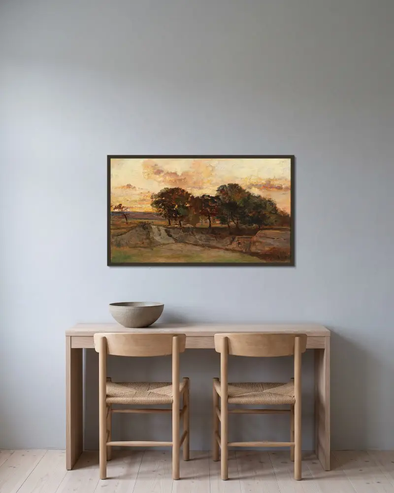 Krajinomalba, Marie Egner v rámu na stěně