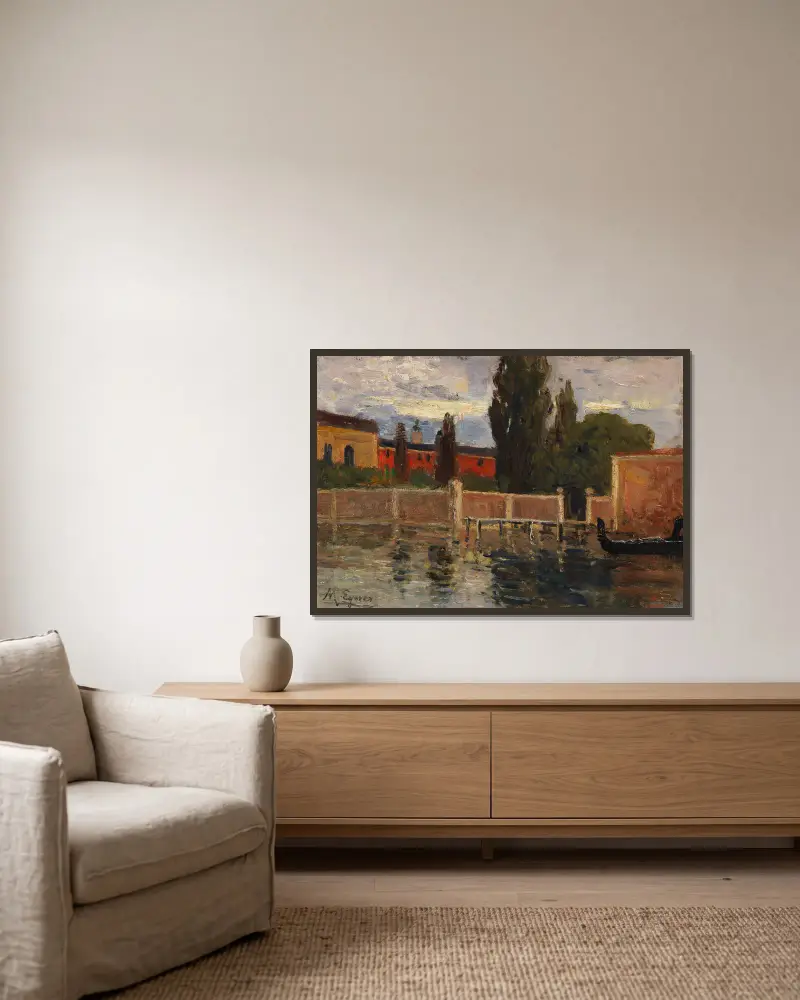 San Lazzaro bei Venedig av Marie Egner inramad på en vägg