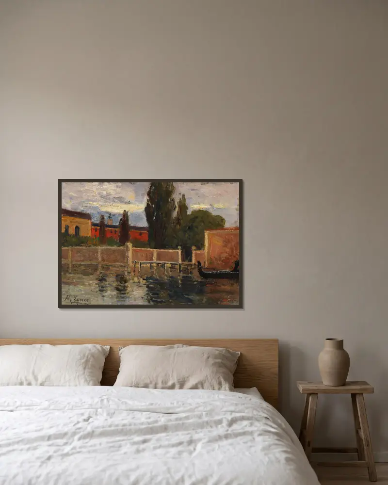 San Lazzaro bei Venedig av Marie Egner inramad på en vägg
