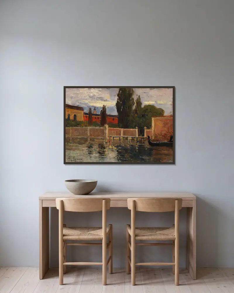San Lazzaro bei Venedig av Marie Egner inramad på en vägg