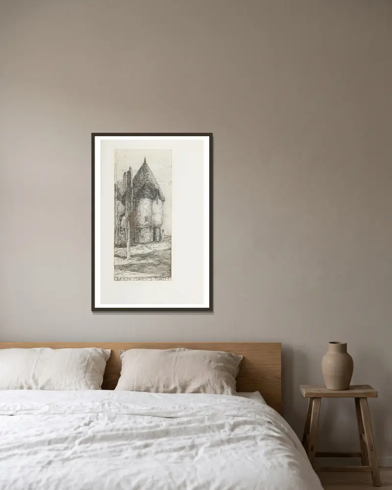 Královna Mary se koupe, Jessie Marion King v rámu na stěně