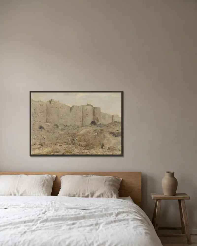 Stadtmauer in Indien von Marius Bauer gerahmt an einer Wand
