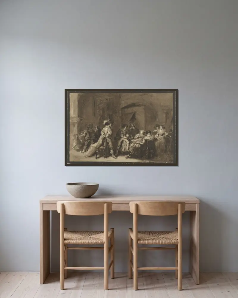 Historická scéna, Marius Bauer v rámu na stěně