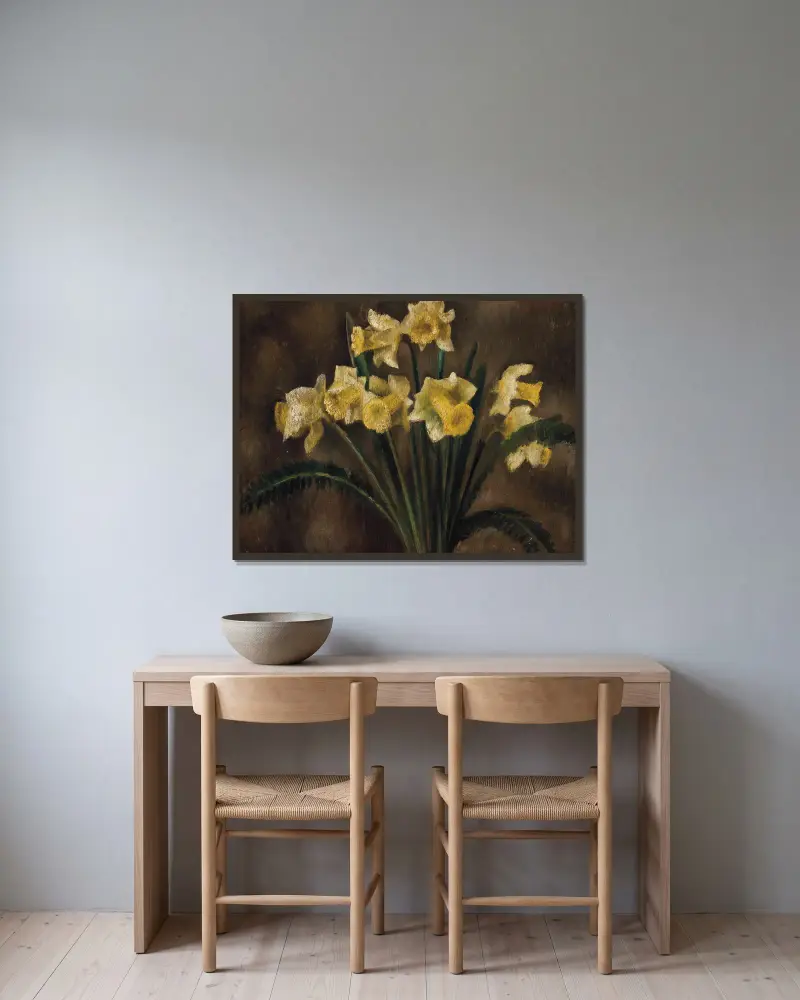 Żonkile, Mark Gertler w ramie na ścianie