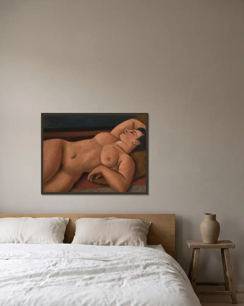 Akt von Mark Gertler gerahmt an einer Wand