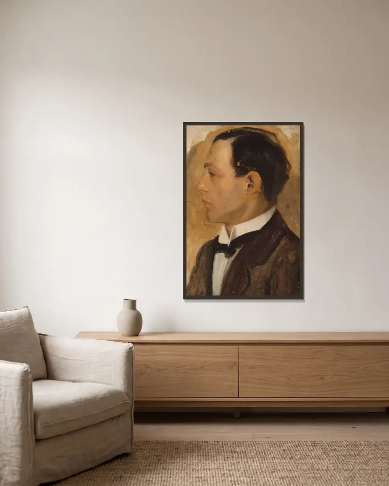 Portrait of Jack, the artist’s brother av Mark Gertler inramad på en vägg